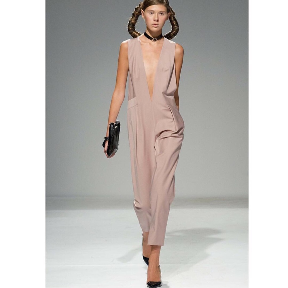 Pale Pink Sleeveless Jumpsuit